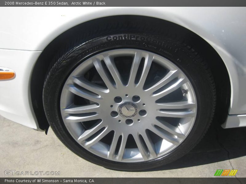 Arctic White / Black 2008 Mercedes-Benz E 350 Sedan