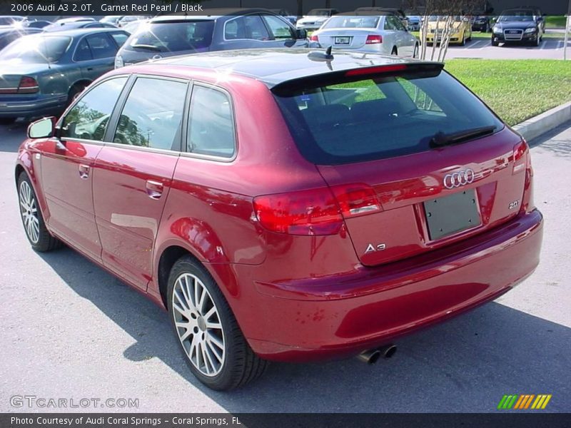 Garnet Red Pearl / Black 2006 Audi A3 2.0T