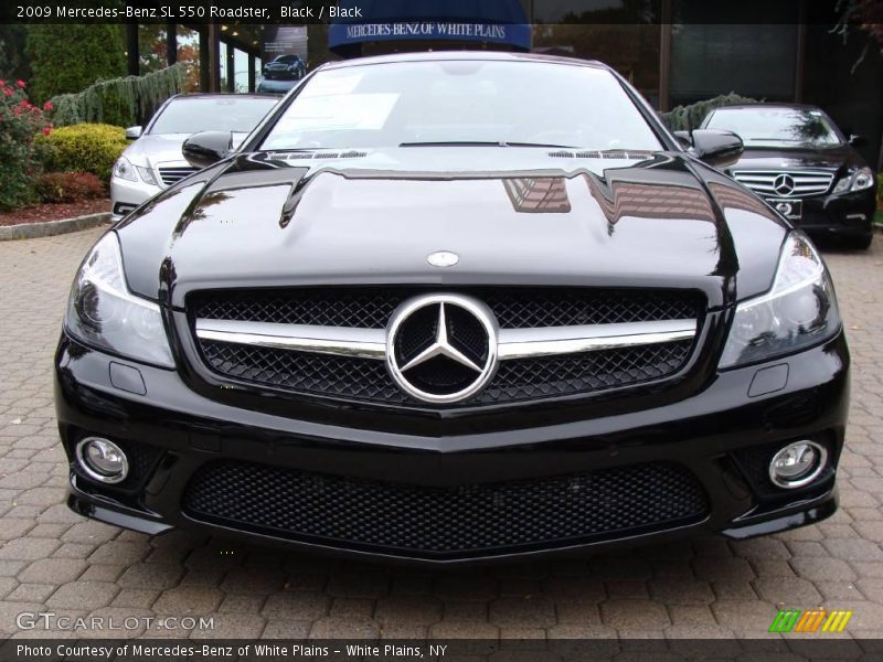 Black / Black 2009 Mercedes-Benz SL 550 Roadster