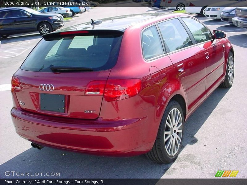 Garnet Red Pearl / Black 2006 Audi A3 2.0T