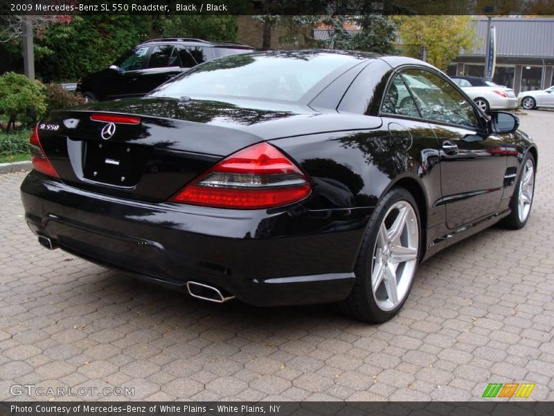 Black / Black 2009 Mercedes-Benz SL 550 Roadster