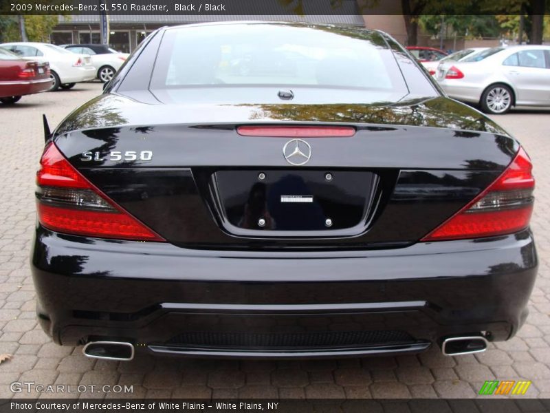 Black / Black 2009 Mercedes-Benz SL 550 Roadster