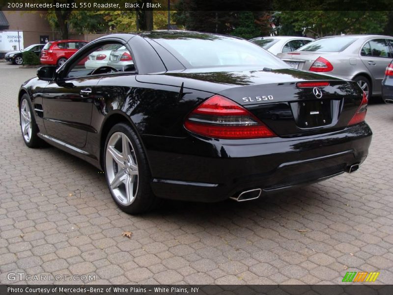 Black / Black 2009 Mercedes-Benz SL 550 Roadster