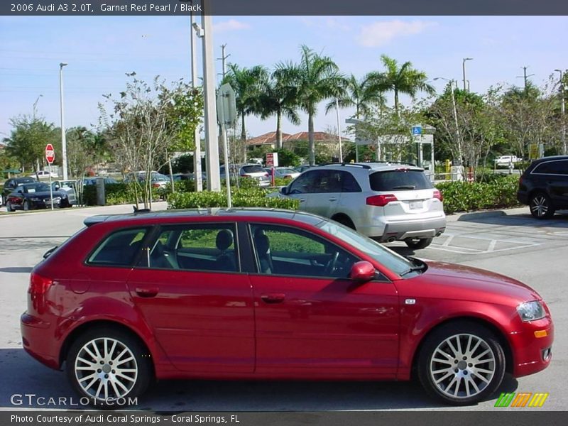 Garnet Red Pearl / Black 2006 Audi A3 2.0T