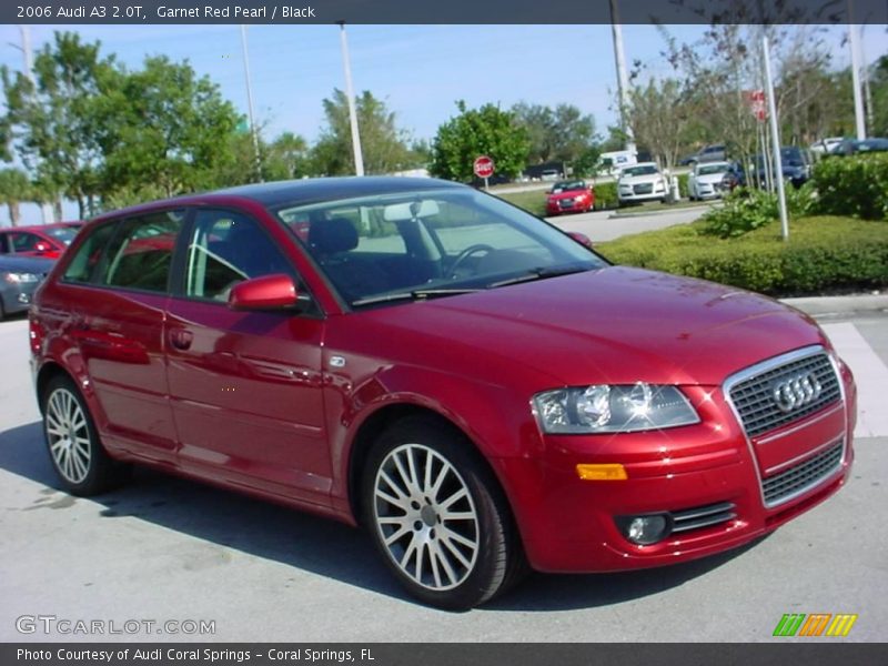 Garnet Red Pearl / Black 2006 Audi A3 2.0T