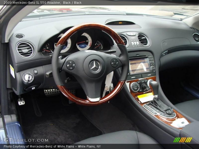 Black / Black 2009 Mercedes-Benz SL 550 Roadster