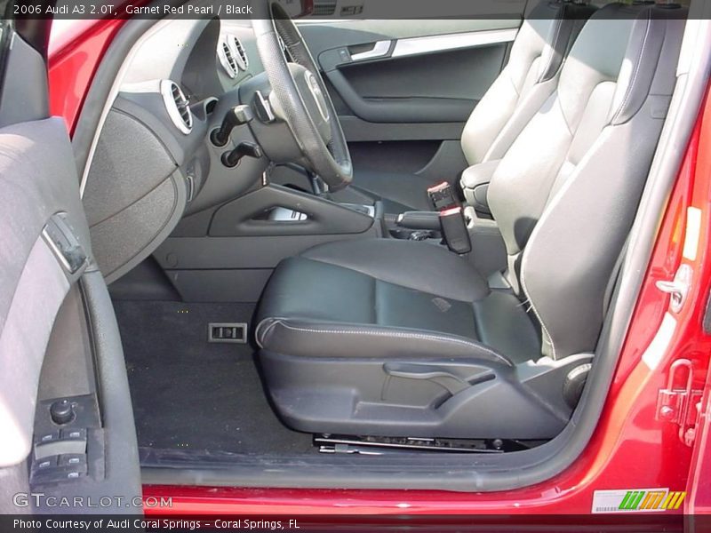 Garnet Red Pearl / Black 2006 Audi A3 2.0T