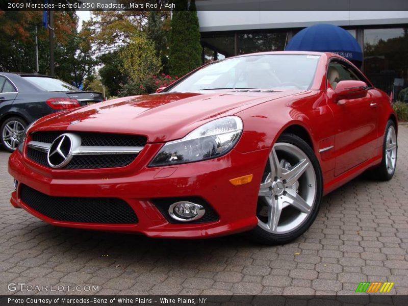 Mars Red / Ash 2009 Mercedes-Benz SL 550 Roadster