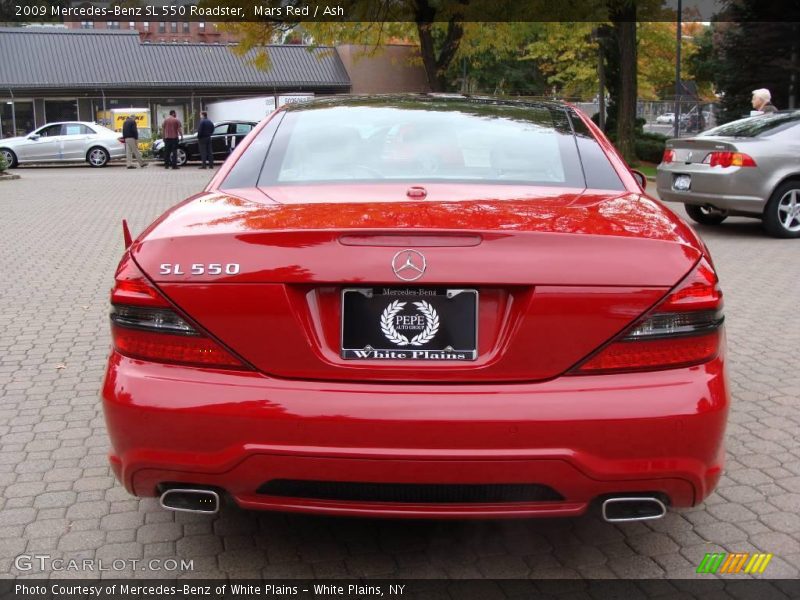 Mars Red / Ash 2009 Mercedes-Benz SL 550 Roadster