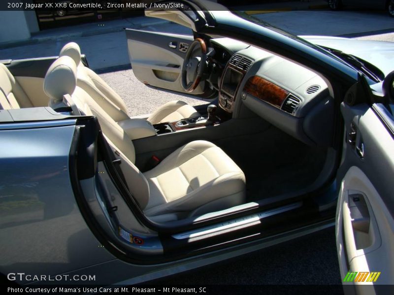 Zircon Metallic / Ivory/Slate 2007 Jaguar XK XK8 Convertible