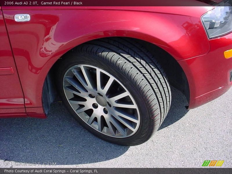 Garnet Red Pearl / Black 2006 Audi A3 2.0T