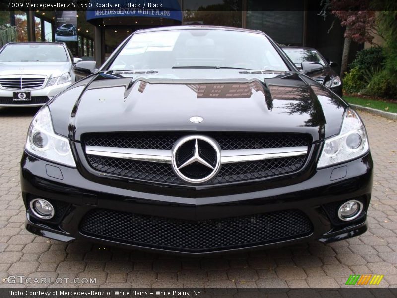 Black / Black 2009 Mercedes-Benz SL 550 Roadster