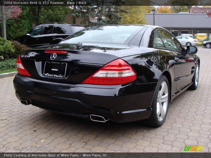 Black / Black 2009 Mercedes-Benz SL 550 Roadster