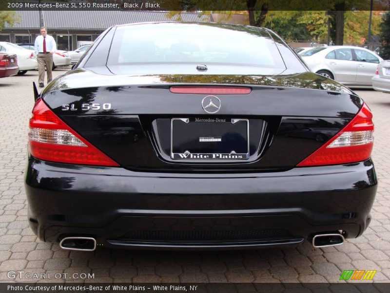 Black / Black 2009 Mercedes-Benz SL 550 Roadster
