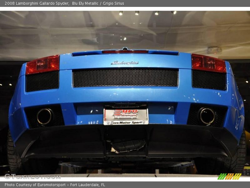 Blu Ely Metallic / Grigio Sirius 2008 Lamborghini Gallardo Spyder