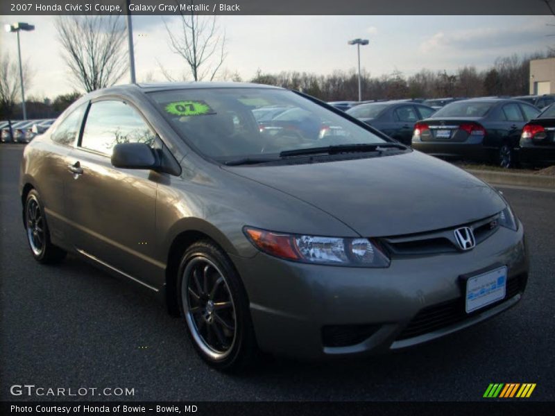 Galaxy Gray Metallic / Black 2007 Honda Civic Si Coupe