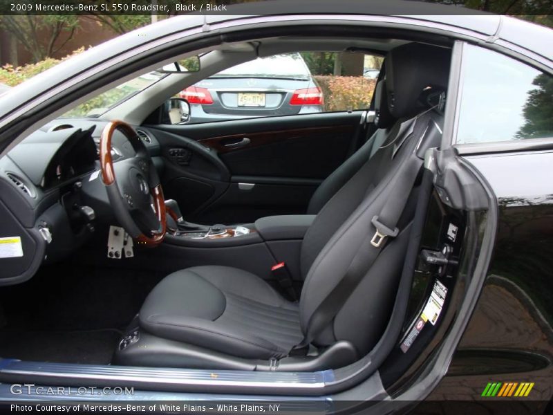 Black / Black 2009 Mercedes-Benz SL 550 Roadster