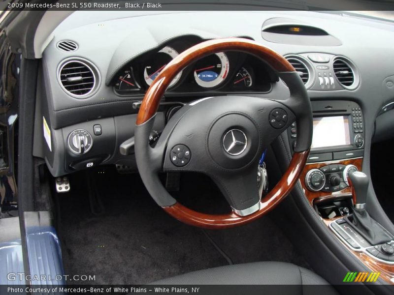 Black / Black 2009 Mercedes-Benz SL 550 Roadster