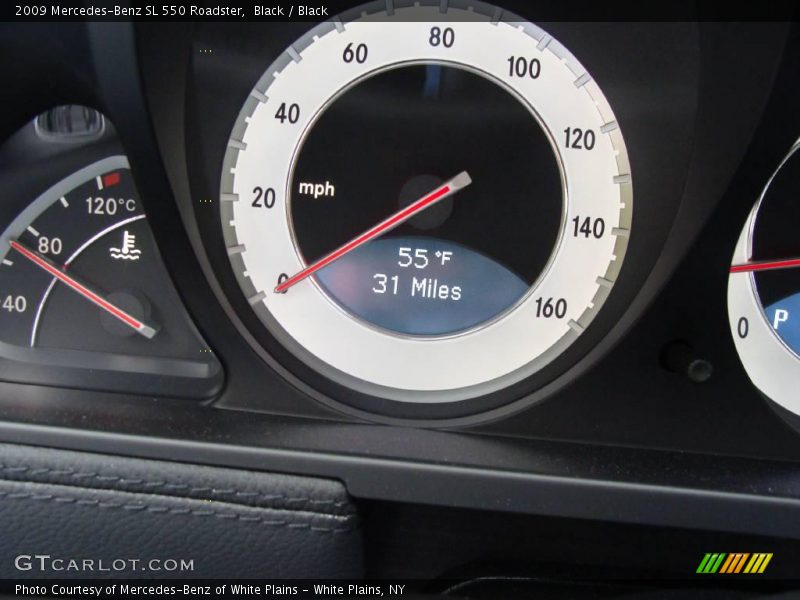 Black / Black 2009 Mercedes-Benz SL 550 Roadster