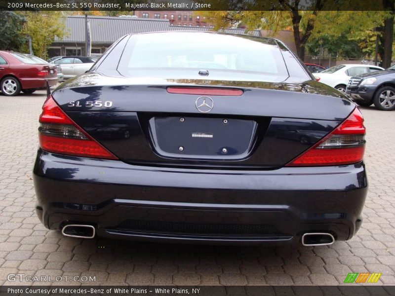 Majestic Black Metallic / Stone 2009 Mercedes-Benz SL 550 Roadster