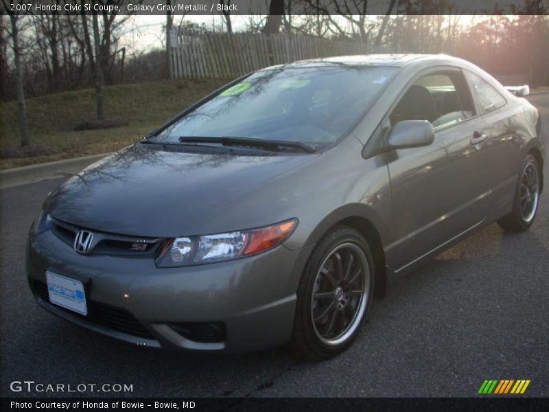 Galaxy Gray Metallic / Black 2007 Honda Civic Si Coupe