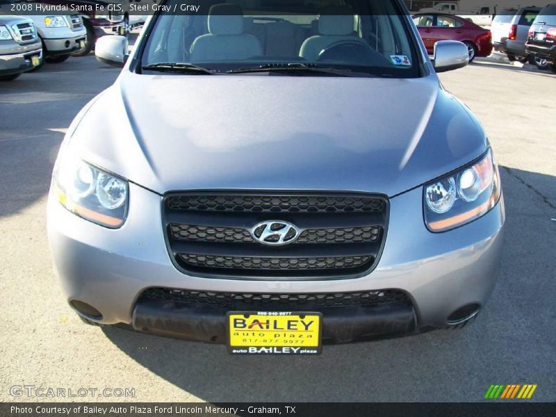 Steel Gray / Gray 2008 Hyundai Santa Fe GLS