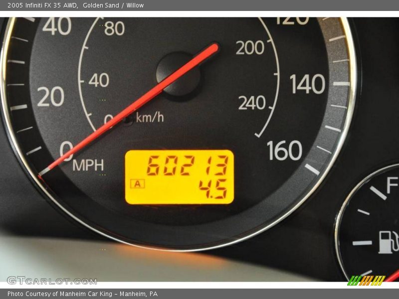 Golden Sand / Willow 2005 Infiniti FX 35 AWD