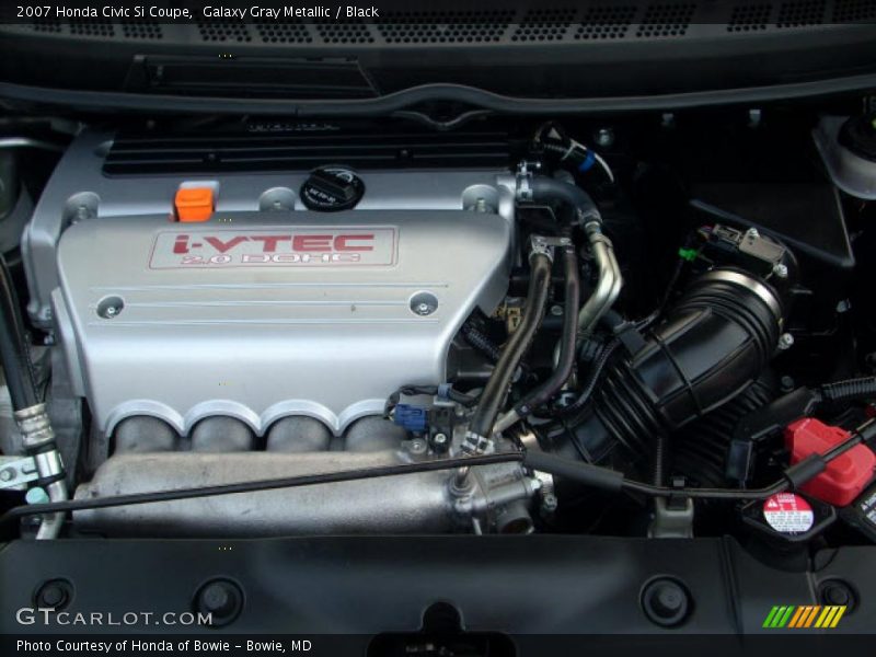 Galaxy Gray Metallic / Black 2007 Honda Civic Si Coupe