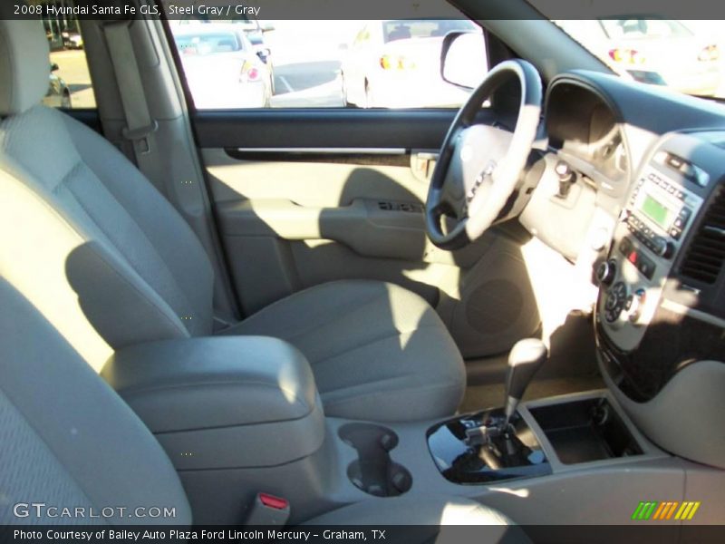 Steel Gray / Gray 2008 Hyundai Santa Fe GLS