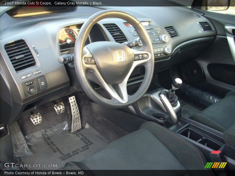 Galaxy Gray Metallic / Black 2007 Honda Civic Si Coupe