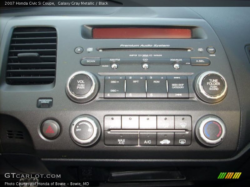 Galaxy Gray Metallic / Black 2007 Honda Civic Si Coupe