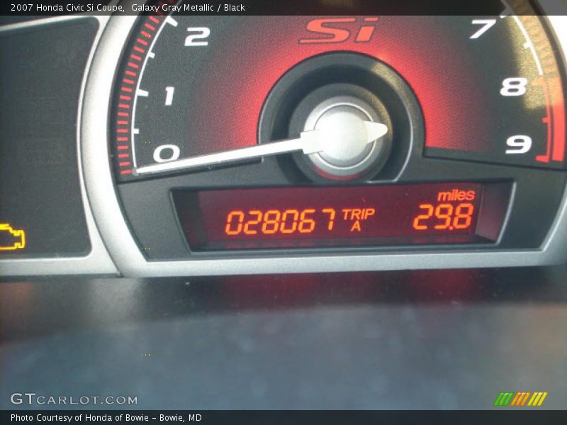 Galaxy Gray Metallic / Black 2007 Honda Civic Si Coupe