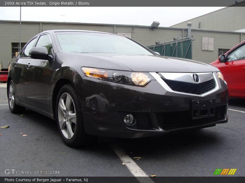 Grigio Metallic / Ebony 2009 Acura TSX Sedan
