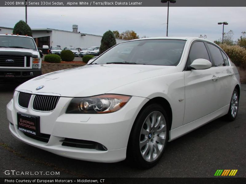 Alpine White / Terra/Black Dakota Leather 2006 BMW 3 Series 330xi Sedan