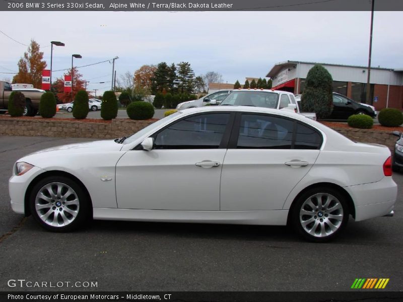 Alpine White / Terra/Black Dakota Leather 2006 BMW 3 Series 330xi Sedan