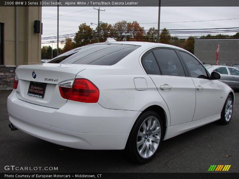 Alpine White / Terra/Black Dakota Leather 2006 BMW 3 Series 330xi Sedan