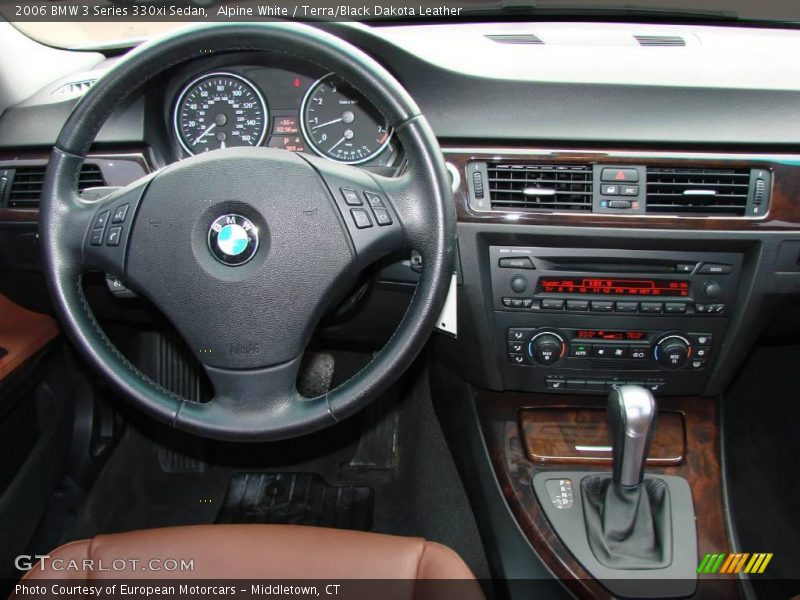 Alpine White / Terra/Black Dakota Leather 2006 BMW 3 Series 330xi Sedan
