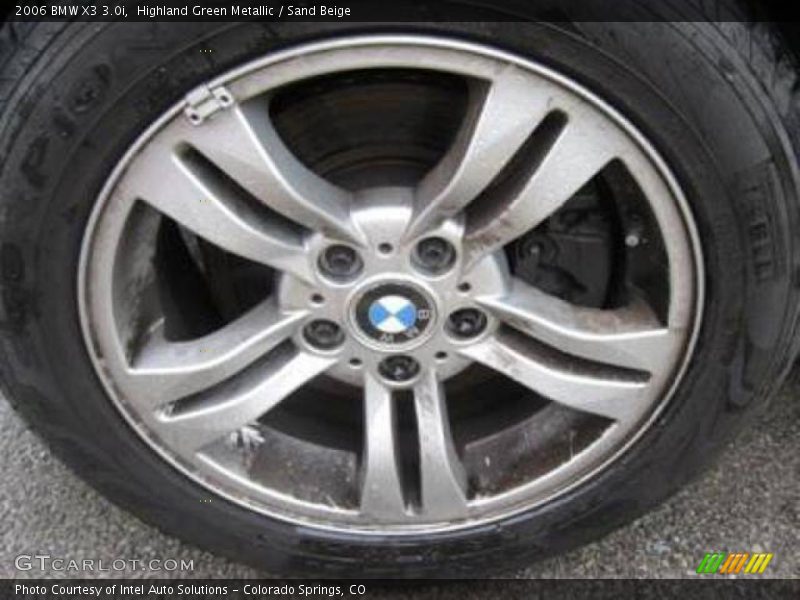 Highland Green Metallic / Sand Beige 2006 BMW X3 3.0i