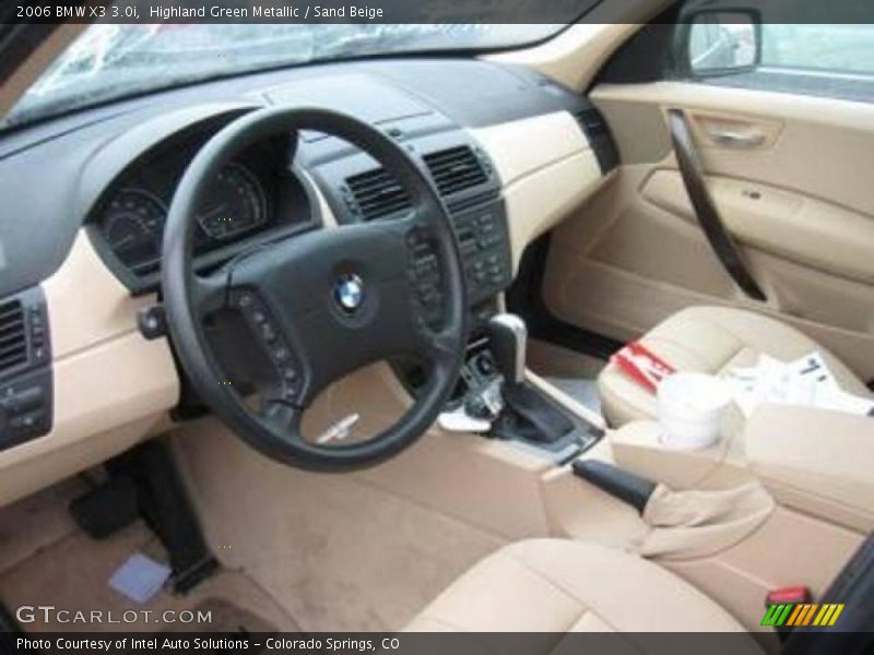 Highland Green Metallic / Sand Beige 2006 BMW X3 3.0i