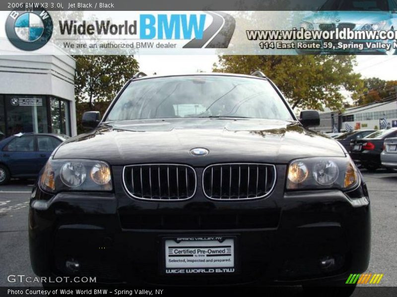 Jet Black / Black 2006 BMW X3 3.0i