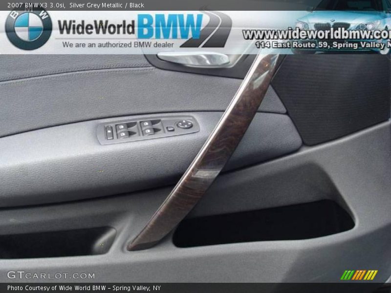 Silver Grey Metallic / Black 2007 BMW X3 3.0si