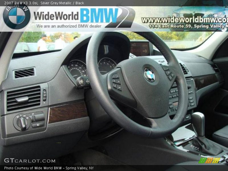 Silver Grey Metallic / Black 2007 BMW X3 3.0si