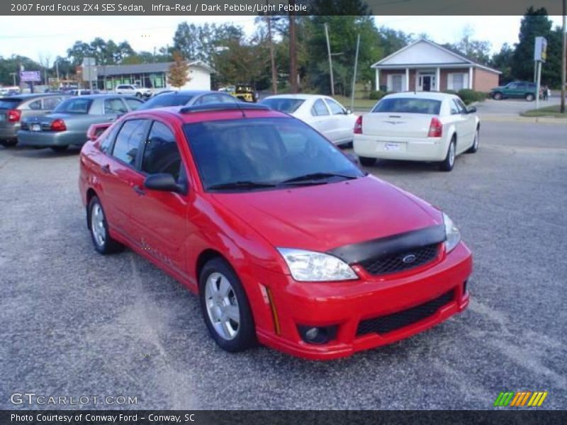 Infra-Red / Dark Pebble/Light Pebble 2007 Ford Focus ZX4 SES Sedan