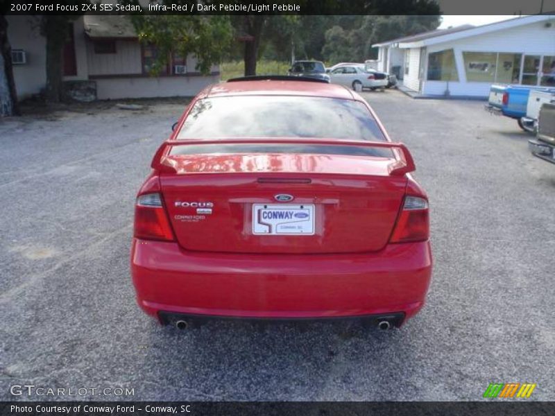 Infra-Red / Dark Pebble/Light Pebble 2007 Ford Focus ZX4 SES Sedan