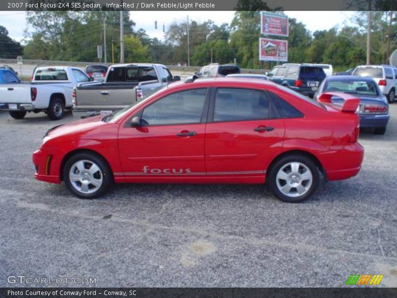 Infra-Red / Dark Pebble/Light Pebble 2007 Ford Focus ZX4 SES Sedan