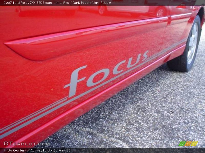 Infra-Red / Dark Pebble/Light Pebble 2007 Ford Focus ZX4 SES Sedan