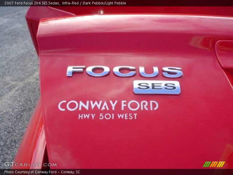 Infra-Red / Dark Pebble/Light Pebble 2007 Ford Focus ZX4 SES Sedan