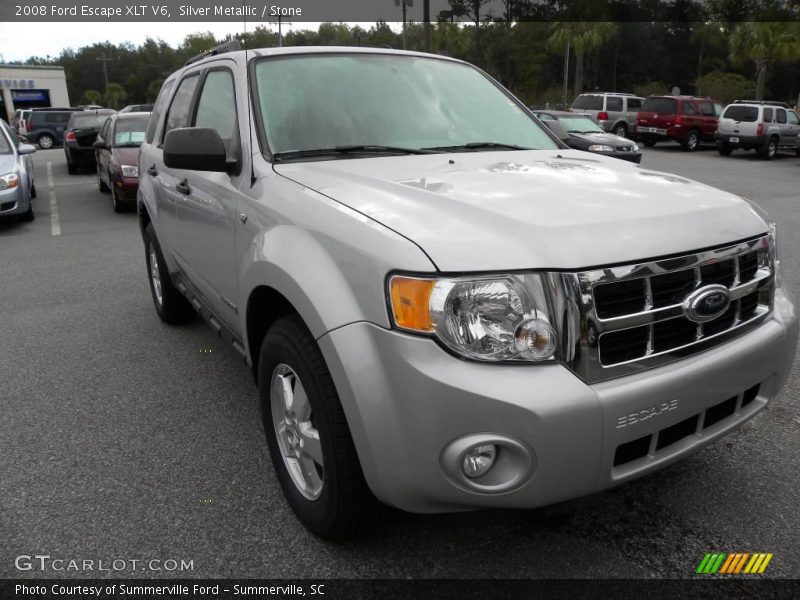 Silver Metallic / Stone 2008 Ford Escape XLT V6