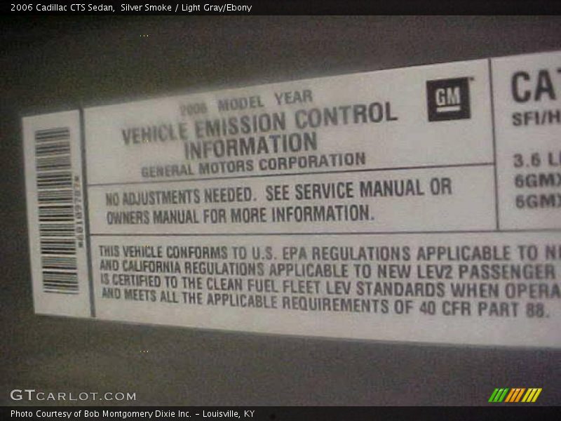 Silver Smoke / Light Gray/Ebony 2006 Cadillac CTS Sedan