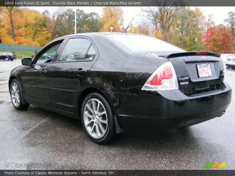 Tuxedo Black Metallic / Charcoal Black/Red Accents 2009 Ford Fusion SE Sport